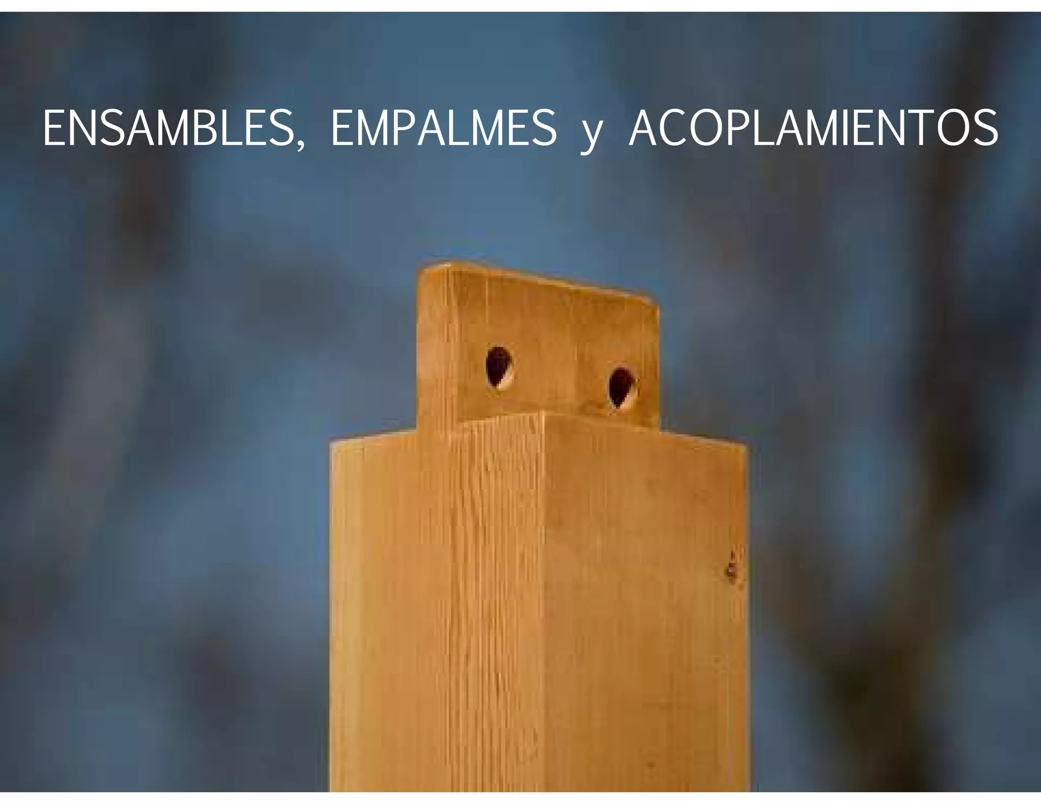 ENSAMBLES, EMPALMES y ACOPLAMIENTOS
 