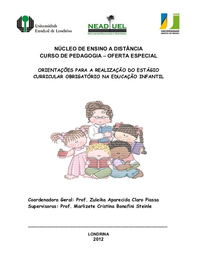 Relatorio de estagio na educação infantil Relatorio de estagio na educação infantil