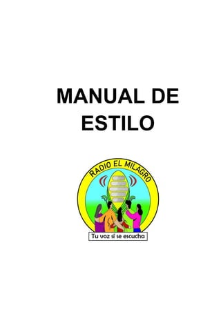 MANUAL DE
ESTILO
 