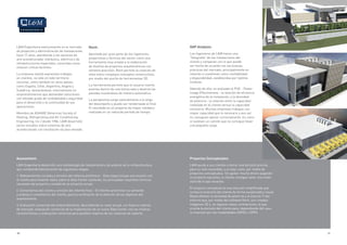 30 31
L&M Engenharia está presente en el mercado
de proyectos y administración de instalaciones
hace 17 años, atendiendo a los sectores de
aire acondicionado, hidráulica, eléctrica y de
infraestructuras especiales, conocidas como
mission critical facilities.
La empresa realizó expresivos trabajos
en clientes, no sólo en todo territorio
nacional, como también en otros países,
como España, Chile, Argentina, Angola y
Sudáfrica, destacándose, notoriamente en
emprendimientos que demandan soluciones
con elevado grado de confiabilidad y seguridad
para el desarrollo y la continuidad de sus
operaciones.
Miembro de ASHARE (American Society of
Heating, Refrigerating and Air Conditioning
Engineering, Inc.) desde 1986, L&M desarrolló
varios estudios sobre sistemas de aire
acondicionado con insuflación vía piso elevado.
Assessment:
L&M Engenharia desarrolló una metodología de relevamiento y de análisis de la infraestructura
que comprende básicamente las siguientes etapas:
1. Relevamientos iniciales y emisión del informe preliminar - Esta etapa incluye una reunión con
el cliente para levantar datos sobre el Data Center existente, los principales requisitos técnicos,
necesitan del proyecto y estudio de la situación actual.
2. Comentarios del cliente y emisión del informe final – El informe preliminar es sometido
a análisis y comentarios del cliente, para la verificación de la atención de los objetivos del
levantamiento.
3. Evaluación comercial del emprendimiento, describiendo su costo actual, con base en valores
de mercado; evaluación comercial de la implantación de un nuevo Data Center con las mismas
características; y evaluación comercial para posibles mejoras de los sistemas de soporte.
GAP Analysis:
Los Ingenieros de L&M hacen una
"fotografía" de las instalaciones del
cliente y comparan con lo que puede
ser hecho de acuerdo con las buenas
prácticas del mercado, principalmente en
relación a cuestiones como confiabilidad
y disponibilidad, establecidas por Uptime
Institute.
Además de ello, es evaluado el PUE - Power
Usage Effectiveness - la relación de eficiencia
energética de la instalación, y la densidad
de potencia - la relación entre la capacidad
instalada en el cliente versus la capacidad
necesaria. Muchas empresas trabajan con
mayor capacidad que lo necesario y aun así
no consiguen operar correctamente. Es como
si tuviesen un camión que no consigue llevar
una pequeña carga.
Revit:
Apuntado por gran parte de los ingenieros,
proyectistas y técnicos del sector como una
herramienta muy simple a la elaboración
de diseños de proyectos arquitectónicos con
extrema precisión, Revit permite la creación de
ellos entre complejos conceptos constructivos,
por medio del auxilio de herramientas 3D.
La herramienta permite que el usuario inserte
puertas dentro de una futura sala y observe las
paredes moviéndose de manera automática.
La perspectiva surge naturalmente a lo largo
del desempeño y puede ser renderizada al final.
El resultado es un proyecto de mayor calidad y
realizado en un reducido período de tiempo.
Proyectos Conceptuales:
L&M ayuda a sus clientes a tomar una decisión precisa
para su real necesidad, a un bajo costo, por medio de
proyectos conceptuales. Sin gastar mucho dinero pagando
un proyecto ejecutivo, el cliente consigue tener una visión
clara de lo que necesita.
El proyecto conceptual es una solución simplificada que
nortea la inversión del cliente de forma escalonada y visual.
Basta obtener la densidad de potencia y el área de TI del
entorno que, por medio del software Revit, son creadas
imágenes 3D o, en algunos casos, animaciones, lo que
orienta la decisión del cliente para, dependiendo del caso,
la inversión por las modalidades CAPEX u OPEX.
 