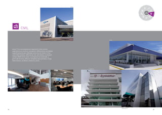 34 35
CIVIL
Aceco TI es una empresa de ingeniería y tiene mucha
experiencia en construir y proyectar edificaciones concebidas
específicamente para albergan entornos de misión crítica
como Data Centers, edificios de red, call centers, command
centers (NOC) entre otros. La empresa ha construido, a
partir del terreno, edificios completos para grandes y mega
Data Centers, en Brasil y América Latina.
automatización
mantenimiento consultoría
proyecto/diseños
moving
cer
tiﬁcación
puesta en marcha
sala-cofre
/
DCM
PF
implantación
Ativas
Arsat
T-Systems
Alog Equinix
 