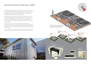 54 55
Data Center Modular Prefabricado - DCMPF
Investigaciones recientes indican que la mayoría de las empresas considera
fundamental que el Data Center tenga posibilidad de tener su infraestructura
actualizada en el mismo ritmo de la actualización de TI. Por ello, Aceco TI
siempre trabajó sus soluciones de forma modular que permite ampliar o
cambiar el Data Center de una forma fácil y rápida.
Así, desarrolló su exclusivo Data Center Modular Prefabricado, una solución
que tiene todos los beneficios del contenedor, pero sin sus limitaciones,
porque los contenedores restringen a los clientes a dos opciones de tamaño:
20 o 40 pies. DCMPF de Aceco TI no tiene ninguna limitación de tamaño,
formato o potencia: es montado modularmente en la medida de la necesidad
de sus clientes.
Los DCMPF Aceco TI son fácilmente transportables en módulos o ya
montados hacia cualquier región de América Latina y tiene el diferencial de la
certificación contra amenazas físicas por ABNT NBR 10636 (protección corta-
fuego por 60, 120 o 180 minutos) o por ABNT NBR 15247 (misma protección de
una Sala-Cofre).
Los clientes de la solución DCMPF en Aceco TI cuentan con toda la expertise
de la empresa en Data Centers y todo su magnitud de servicios end-to-end.
4
Atención total a las
necesidades de TI e
infraestructura
12m
m
9
1
Instalación inicial
3m
6m
2
Ampliación con el Data
Center en funcionamiento
12m
3m
3
Ampliación conforme
crecimiento de la demanda
12m
m5
Ejemplos
de instalación
Paneles modulares
No hay límite de porte para DCMPF. Puede
ser desde una instalación mediana hasta un
mega Data Center, como en la imagen.
automatización
mantenimiento consultoría
proyecto/diseños
moving
cer
tiﬁcación
puesta en marcha
sala-cofre
/
DCM
PF
implantación
 