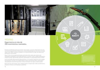 64 65
MOVING
Experiencia en más de
200 movimientos realizados.
Empresas de diferentes portes que necesitan mover equipos, ya sea de un Data Center hacia otro
o en caso de ampliación de la infraestructura, muchas veces postergan esa decisión por un simple
motivo: recelo. Mover servidores y hardware es una tarea delicada y de riesgo, que exige mucha
planificación y conocimiento.
Aceco TI tiene como principal tarea eliminar este recelo de los clientes, por medio de una
metodología comprobada en más de 200 movimientos, en más de 14 años. El equipo de Moving de la
empresa es propio, especializado y altamente comprometido con la seguridad de nuestros clientes.
Uno de las grandes diferenciales del Moving de Aceco TI es la perfecta integración entre el equipo
de movimiento y la de obra, que trabajan desde la construcción del Data Center, planificando e
intercambiando conocimiento para hacer el futuro movimiento más seguro y práctico posible.
Mucho más que mover equipos, hacer el Moving implica en espejar datos, probar procedimientos y
garantizar el retorno a la normalidad sin downtimes.
El trabajo que hicimos con Aceco TI
obtuvo éxito del inicio al fin. Hicimos
todo el movimiento del antiguo Data
Center hacia el nuevo sin parar la
operación. Fue un trabajo complejo,
pero coronado de éxito.
Carlos Alberto Belarmino Teixeira
Gerente de Arquitectura, Tecnología y Seguridad, CPFL
automatización
mantenimiento consultoría
proyecto/diseños
moving
cer
tiﬁcación
puesta en marcha
sala-cofre
/
DCM
PF
implantación
 