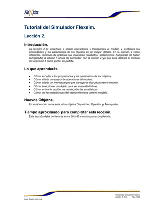 Manual de flexsim | PDF