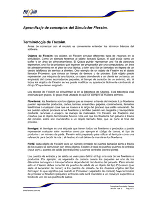 Manual de flexsim | PDF