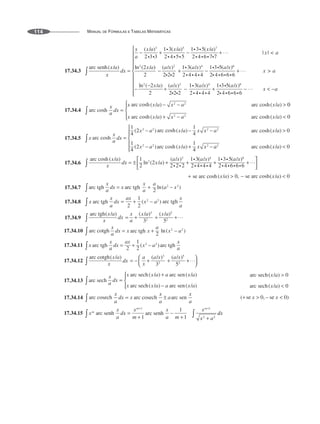 MANUAL DE FÓRMULAS E TABELAS MATEMÁTICAS
114
17.34.3
17.34.4
17.34.5
17.34.6
17.34.7
17.34.8
17.34.9
17.34.10
17.34.11
17.34.12
17.34.13
17.34.14
17.34.15
 