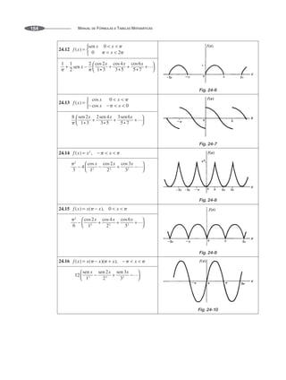 MANUAL DE FÓRMULAS E TABELAS MATEMÁTICAS
154
24.12
Fig. 24-6
24.13
Fig. 24-7
24.14
Fig. 24-8
24.15
Fig. 24-9
24.16
Fig. 24-10
 