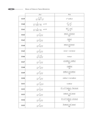 MANUAL DE FÓRMULAS E TABELAS MATEMÁTICAS
192
33.39
33.40
33.41
33.42
33.43
33.44
33.45
33.46
33.47
33.48
33.49
33.50
33.51
33.52
33.53
33.54
33.55
 