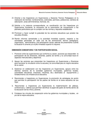 Manual de funciones director, supervisor y jefe de sector | PDF