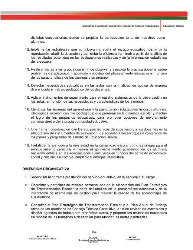 Manual De Funciones Jefe De Sector Supervisor Director 2008 Pdf