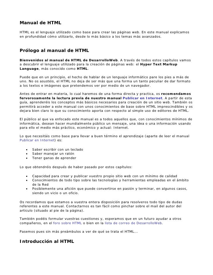 Manual de html