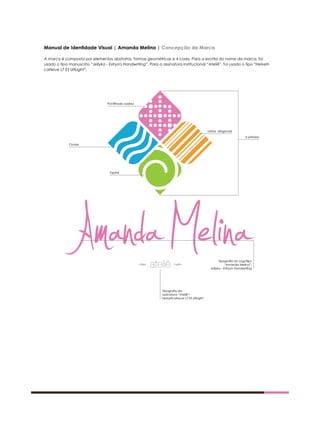 Manual de Identidade Visual - Amanda Melina