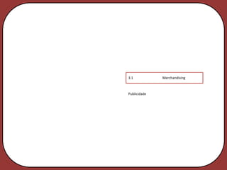 3.1           Merchandising



Publicidade
 