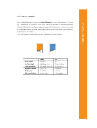 Manual de Identidade do Programa Mais Cultura