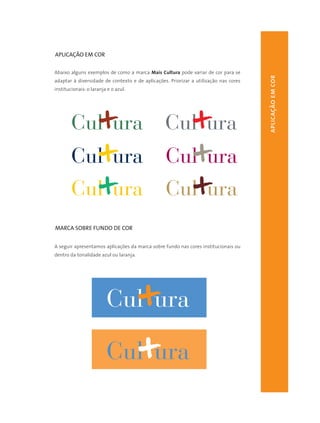 Manual de Identidade do Programa Mais Cultura
