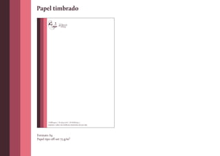 Papel timbrado

                       café & buffet




        | 8788.9402 | 81 9735.7276 | 81 8768.6733 |
        requinte e sabor nos melhores momentos da sua vida




Formato A4
Papel tipo off-set 75 g/m²
 