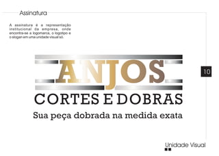 Manual de identidade visual   anjos cortes e dobras