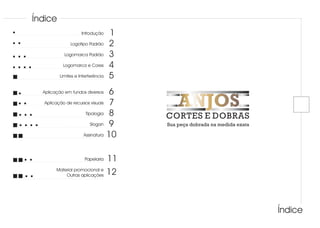 Manual de identidade visual   anjos cortes e dobras