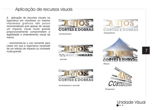 Manual de identidade visual   anjos cortes e dobras