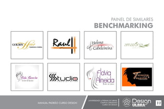 UNIVERSIDADE LUTERANA DO BRASIL
CAMPUS CARAZINHO
CURSO DE DESIGN
MANUAL PADRÃO CURSO DESIGN 11
PAINEL DE SIMILARES
BENCHMARKING
 