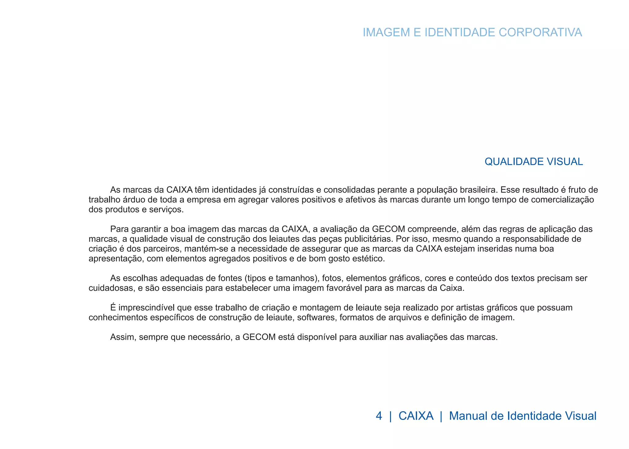 Manual de Identidade Visual da Caixa Econômica Federal - CEF | PDF ...
