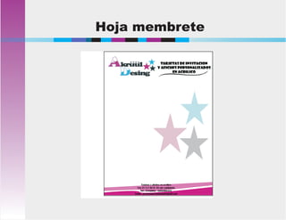Hoja membrete
 