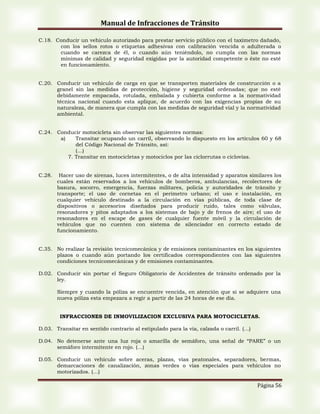 Manual de Infracciones de Transito | PDF