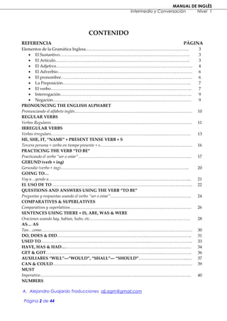Manual de ingles | PDF