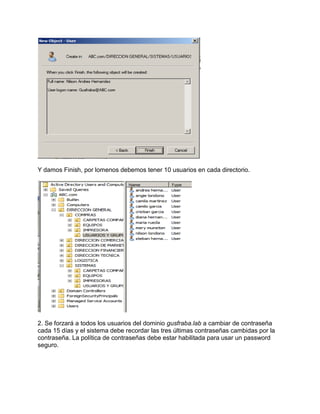 Manual de instalación de active directory en windows server 2008 r2 | PDF