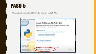 MANUAL DE INSTALACIÓN DE PYTHON.....pptx