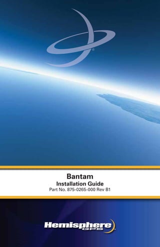 Bantam 
Product Name 
Quick Installation Reference Guide 
Guide 
Part No. 875-0265-000 Rev B1 
Part No. 
 