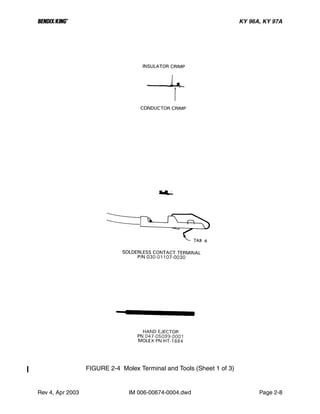 B KY 96A, KY 97A
Rev 4, Apr 2003 IM 006-00674-0004.dwd Page 2-8
FIGURE 2-4 Molex Terminal and Tools (Sheet 1 of 3)
 