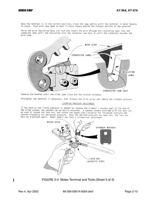 B KY 96A, KY 97A
Rev 4, Apr 2003 IM 006-00674-0004.dwd Page 2-10
FIGURE 2-4 Molex Terminal and Tools (Sheet 3 of 3)
 