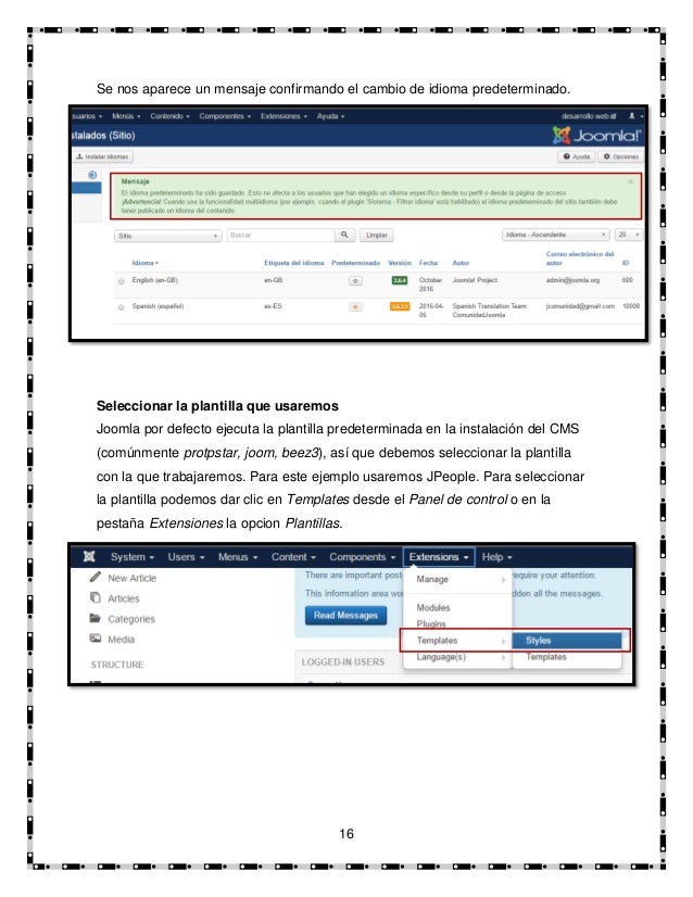 como instalar template de joomla manual de instalacion de joomla como instalar template de joomla manual de instalacion de joomla