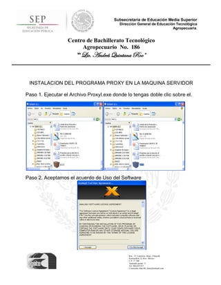 Manual de instalacion de un servidor proxy | PDF