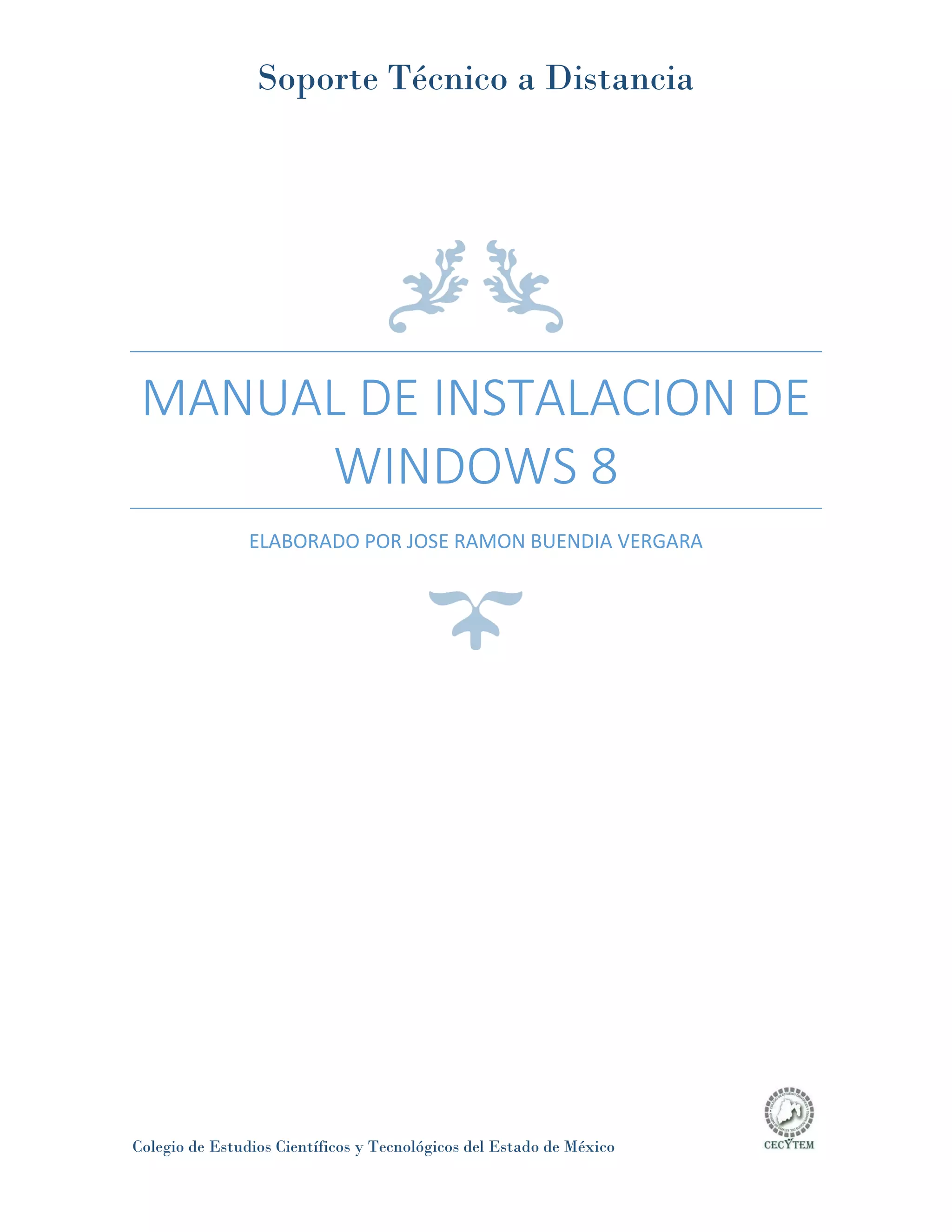 Manual de instalación de windows 8 | PDF