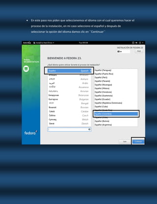Manual de Instalacion Fedora | PDF
