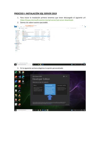 Manual de instalacion sql server y visual studio | PDF