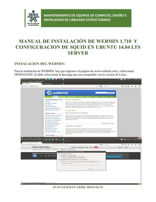 Manual de instalacion webmin y squid j.e.u.m | PDF