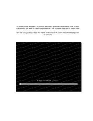 Manual de instalación windows 7 | PDF