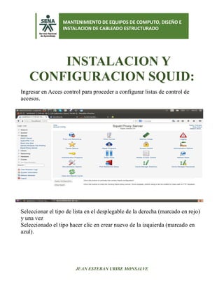 Manual de instalacion y configuracion squid j.e.u.m | PDF