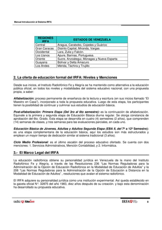 Manual de introducción al sistema irfa | PDF