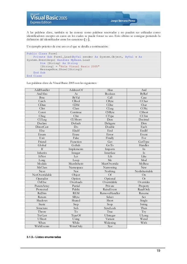 cadenas en visual basic significado manual de introducci 243 n a microsoft visual basic 2005 express cadenas en visual basic significado manual de introducci 243 n a microsoft visual basic 2005 express
