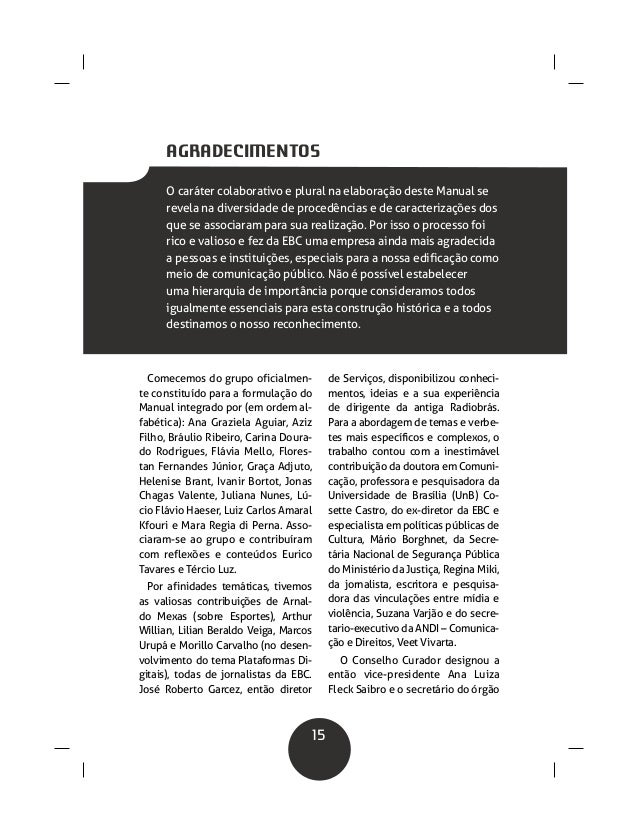 Manual de jornalismo da empresa brasil de comunicação