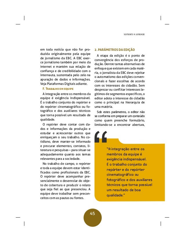 Manual de jornalismo da empresa brasil de comunicação