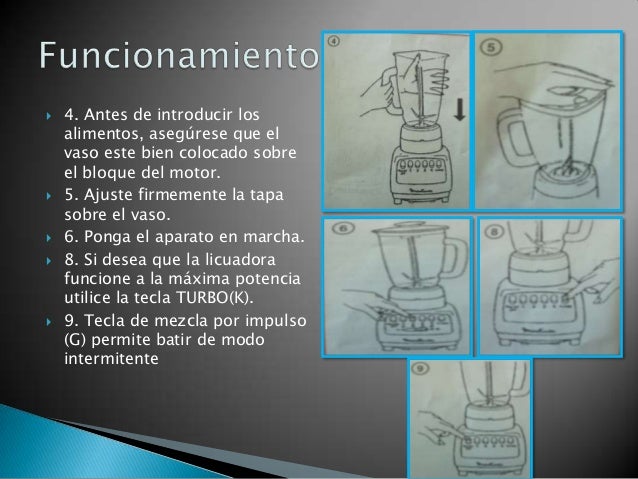 Manual de la licuadora