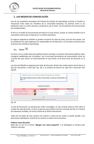 Uso de la Plataforma Moodle. Manual para el alumno | PDF