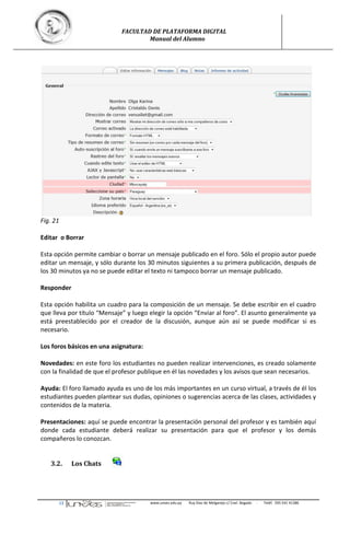 Uso de la Plataforma Moodle. Manual para el alumno | PDF
