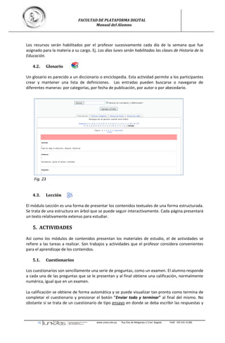 Uso de la Plataforma Moodle. Manual para el alumno | PDF