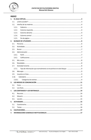 Uso de la Plataforma Moodle. Manual para el alumno | PDF